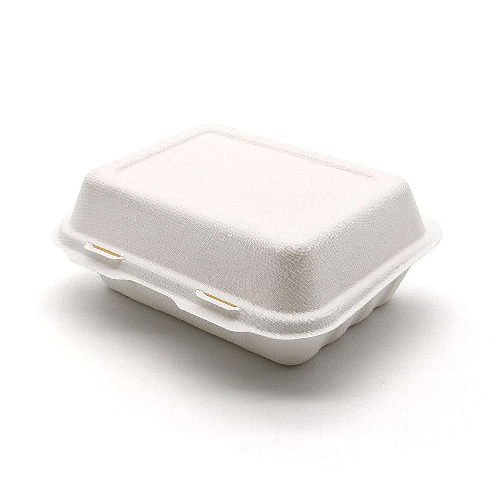 Bagasse Clamshell 10" x 6" (200 pcs)
