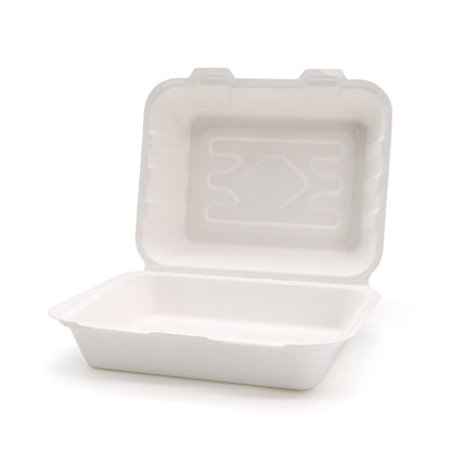 Bagasse Clamshell 7" x 5" (200 pcs)