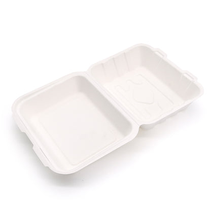 Bagasse Clamshell 7" x 5" (200 pcs)
