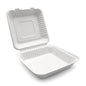 Bagasse Clamshell 9" x 9" (200 pcs)